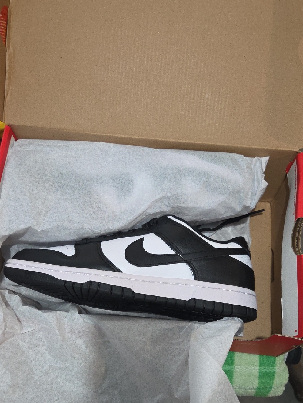 Nike Black and White Low-Top Sneakers with Swoosh